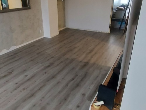 Realizace podlahy v bytě Kolín